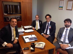 Reunião com o deputado federal (PMDB/MG) e também conselheiro federal da OAB Rodrigo Pacheco
