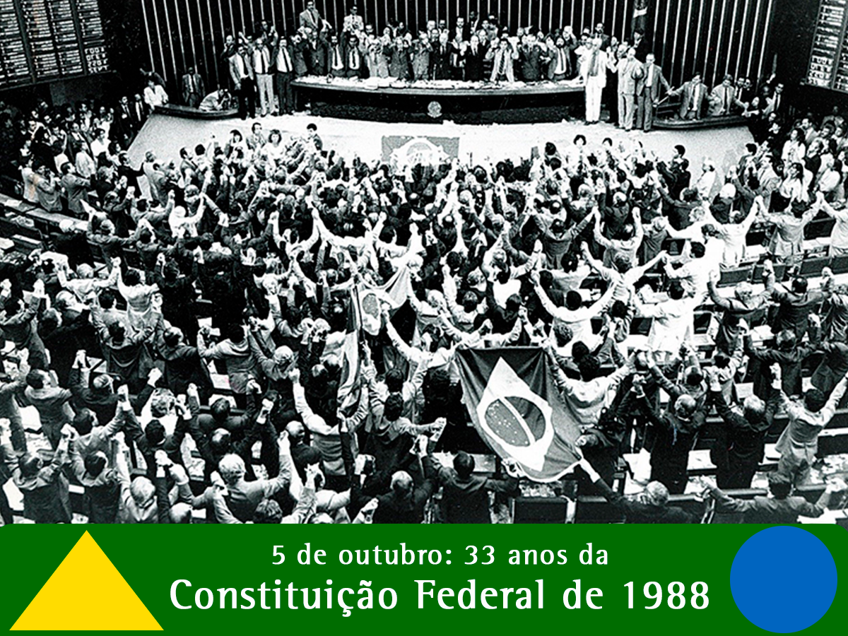 5 de outubro 33 de anos da Constituição Federal de 1988 APESP 5 de outubro 33 de anos da Constituição Federal de 1988 APESP